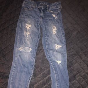 Distressed American Eagle Jeans